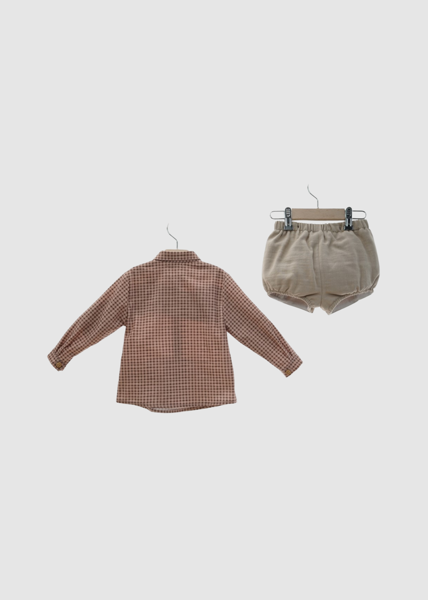 Conjunto bebé pantalón cuadros