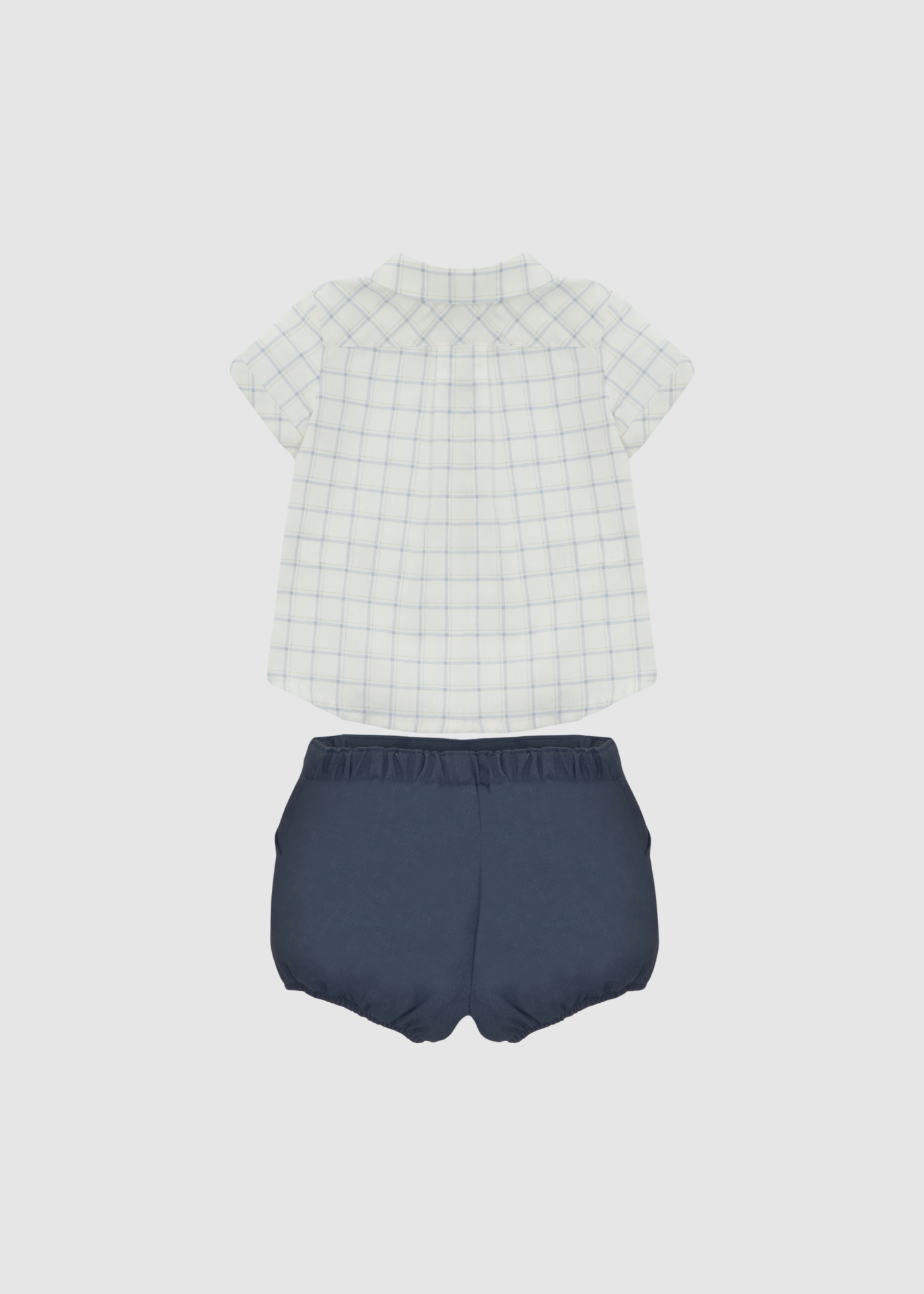 Conjunto De Camisa y Short Bombacho Azul