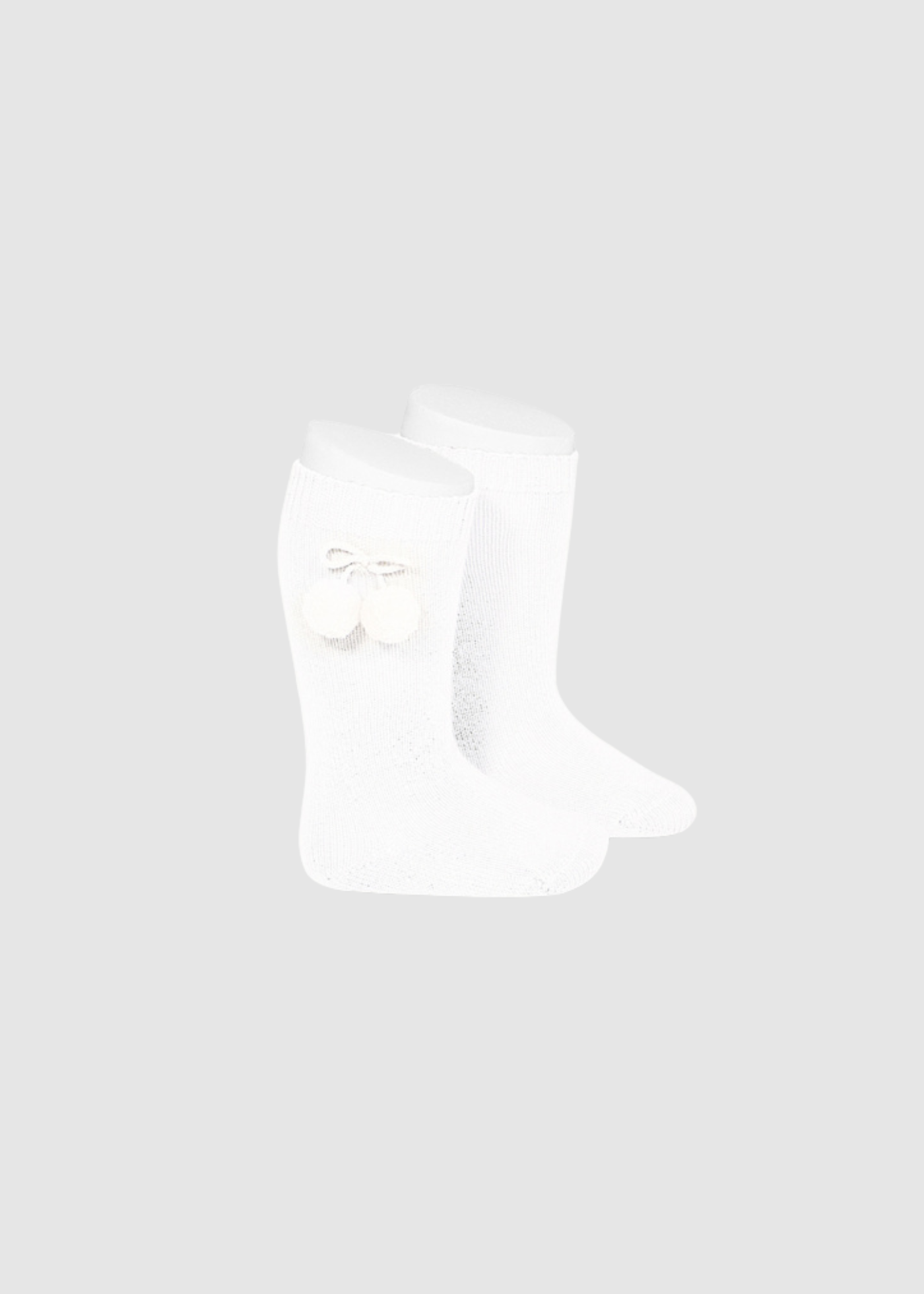 Calceta borla blanco