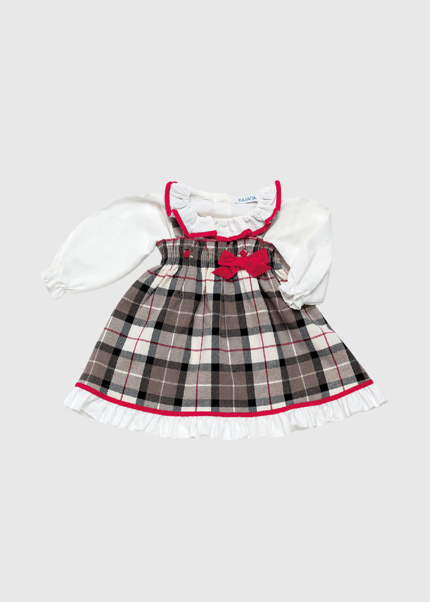 Pichi cuadros lazo terciopelo