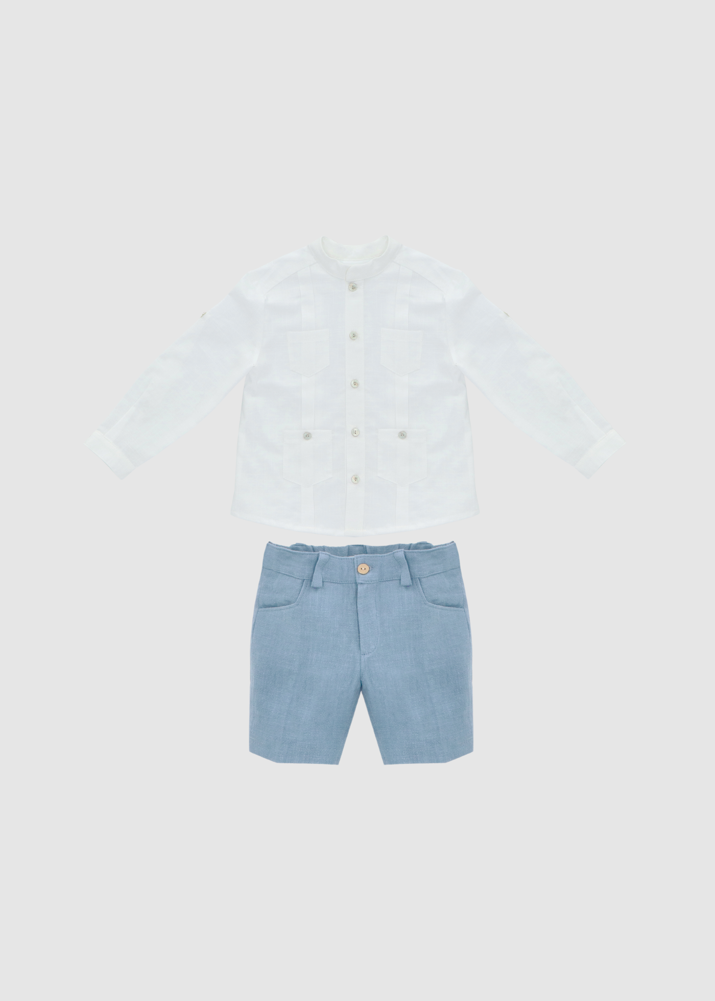 Conjunto Bermuda y Camisa Azulejo bebe