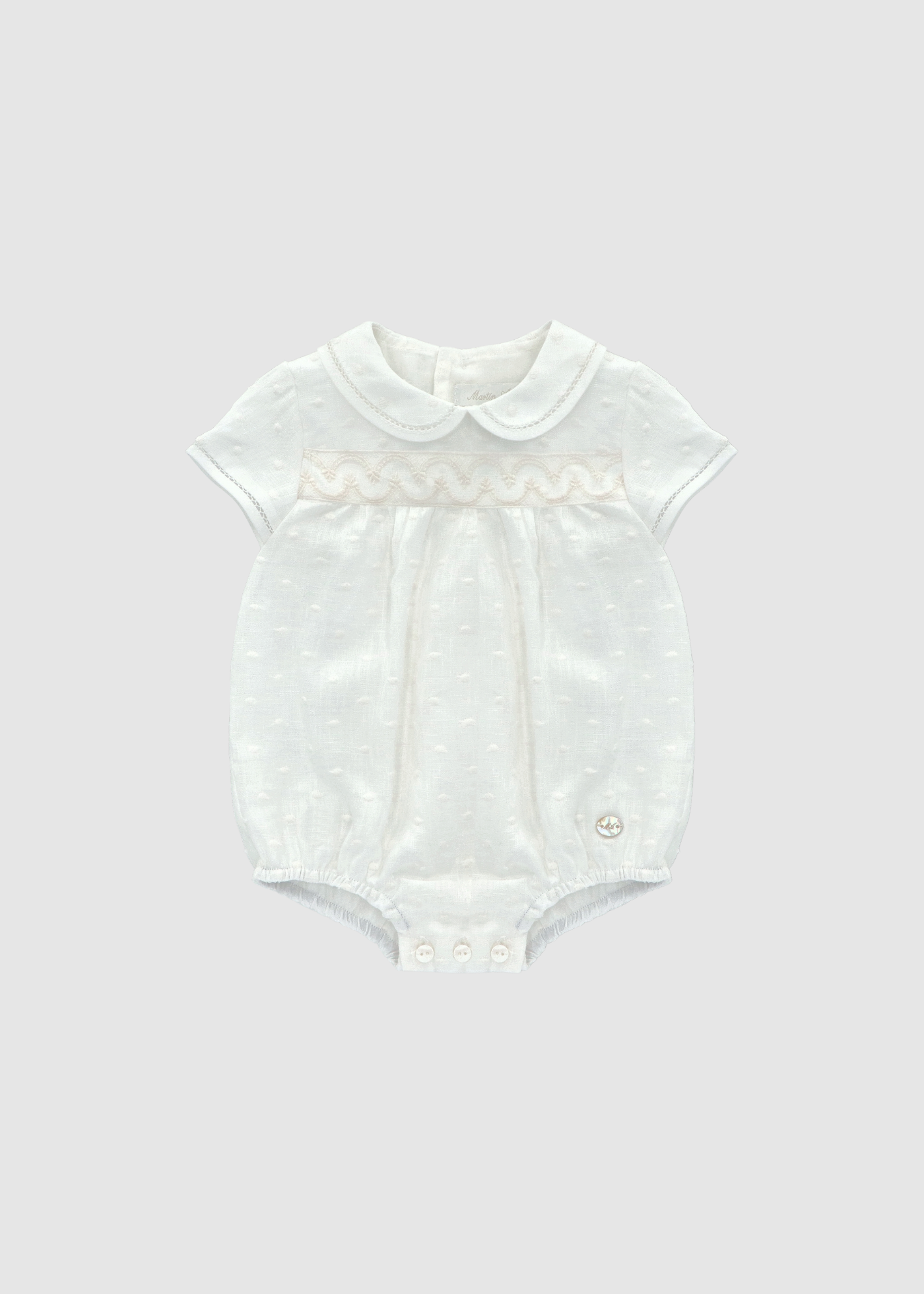 Pelele con cuello Blanco Roto