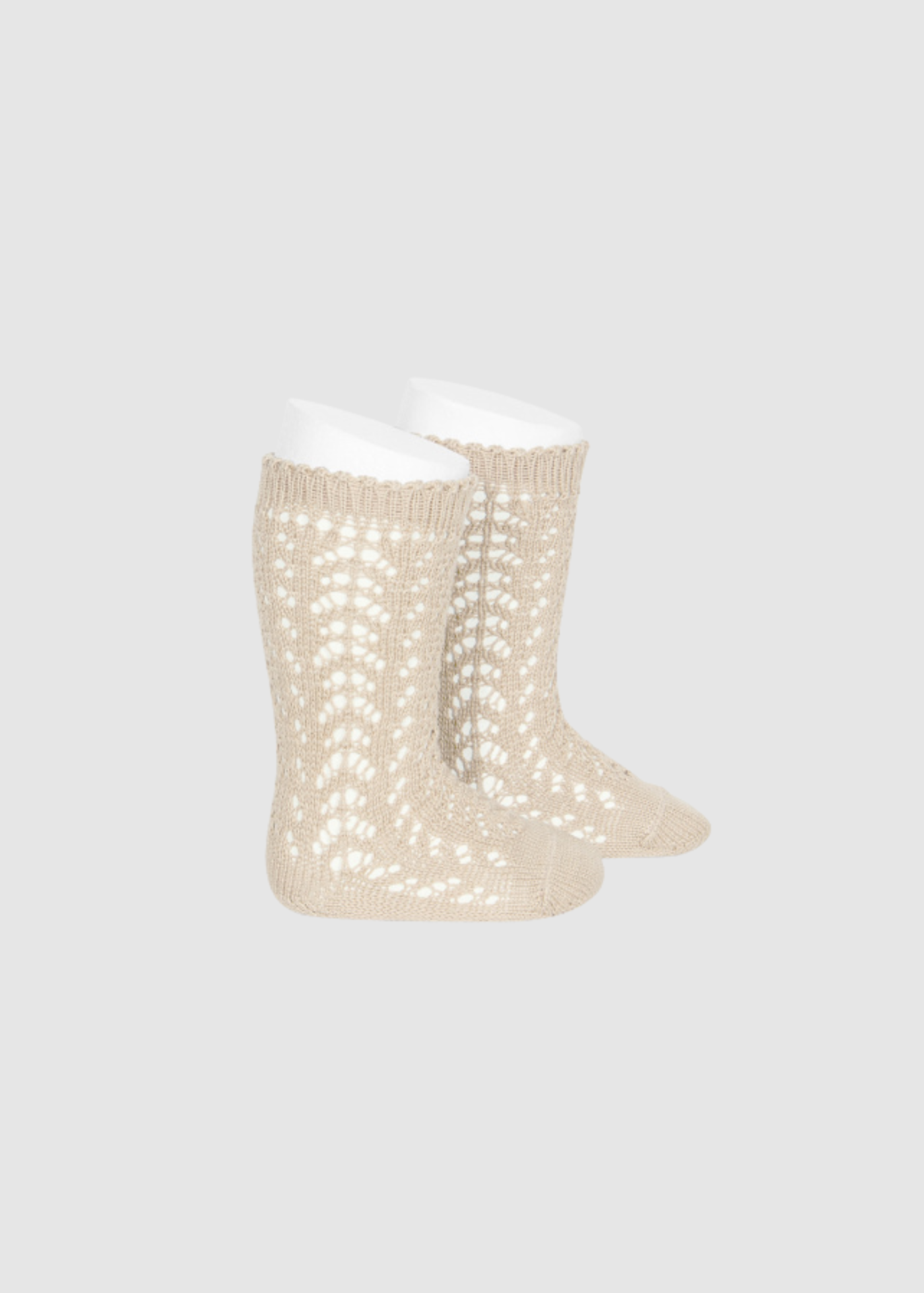 Calcetines Altos Calados Lino