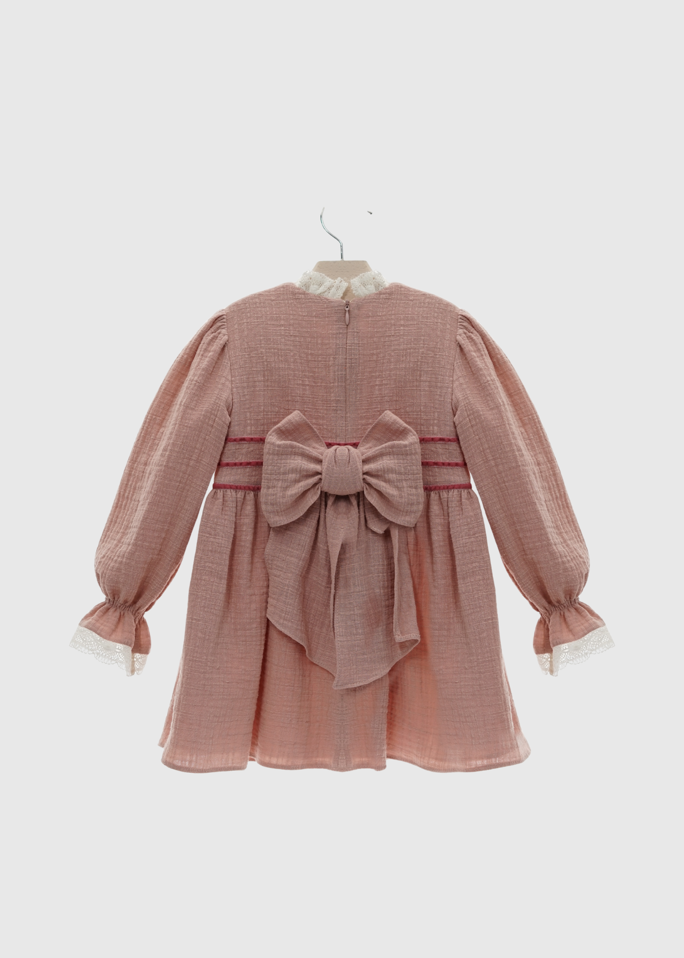 Vestido Rosa Smock