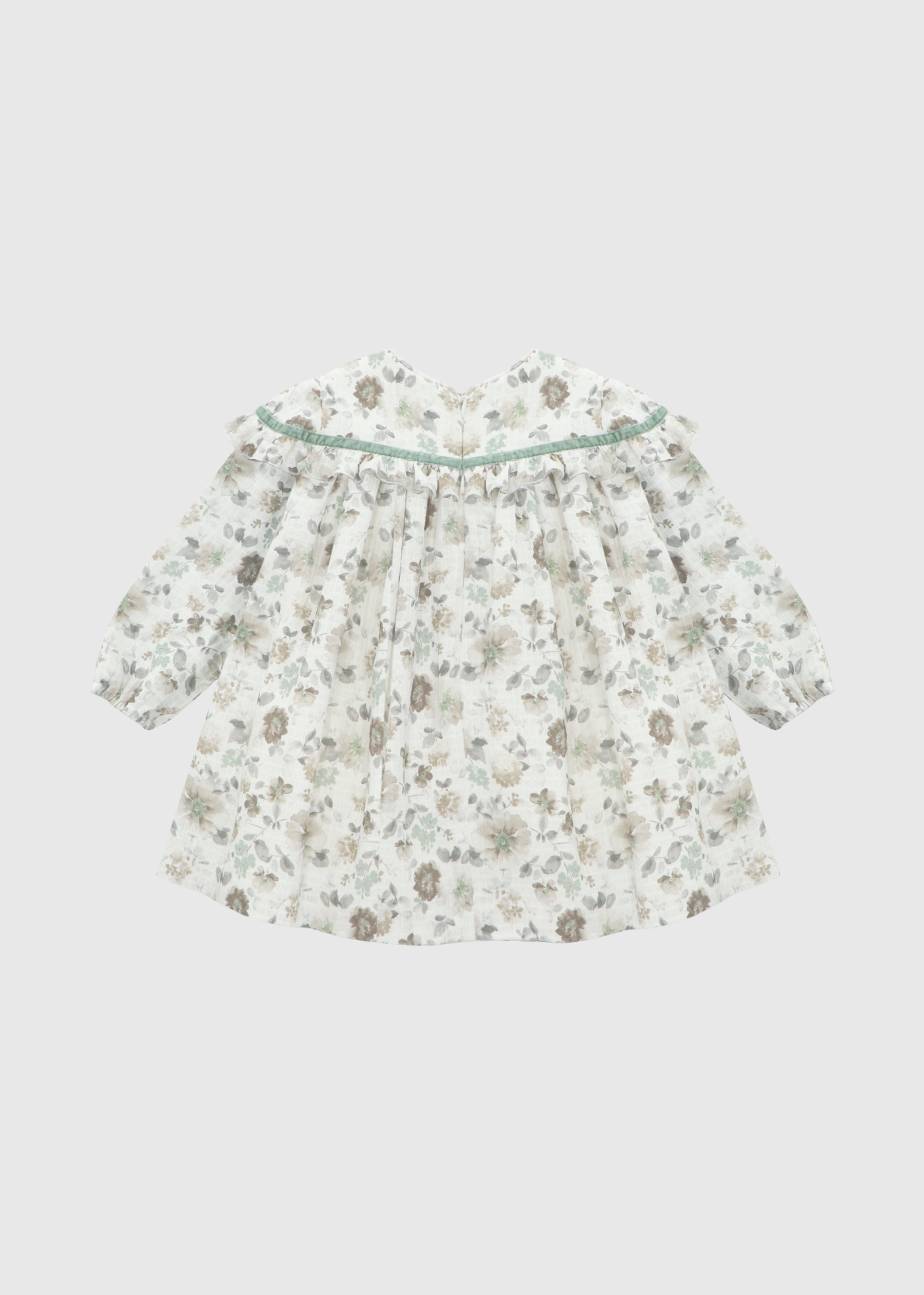 Vestido Floral con Pompon