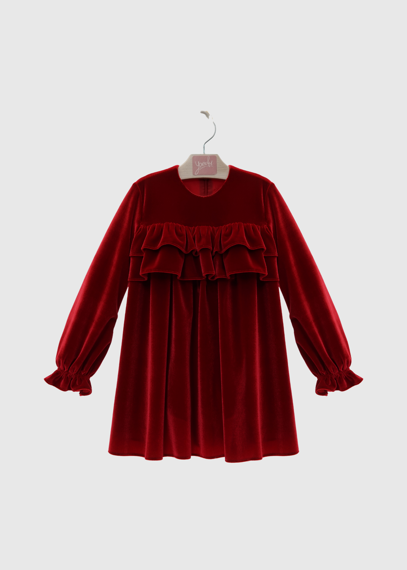 Vestido de Terciopelo Rubí Gala