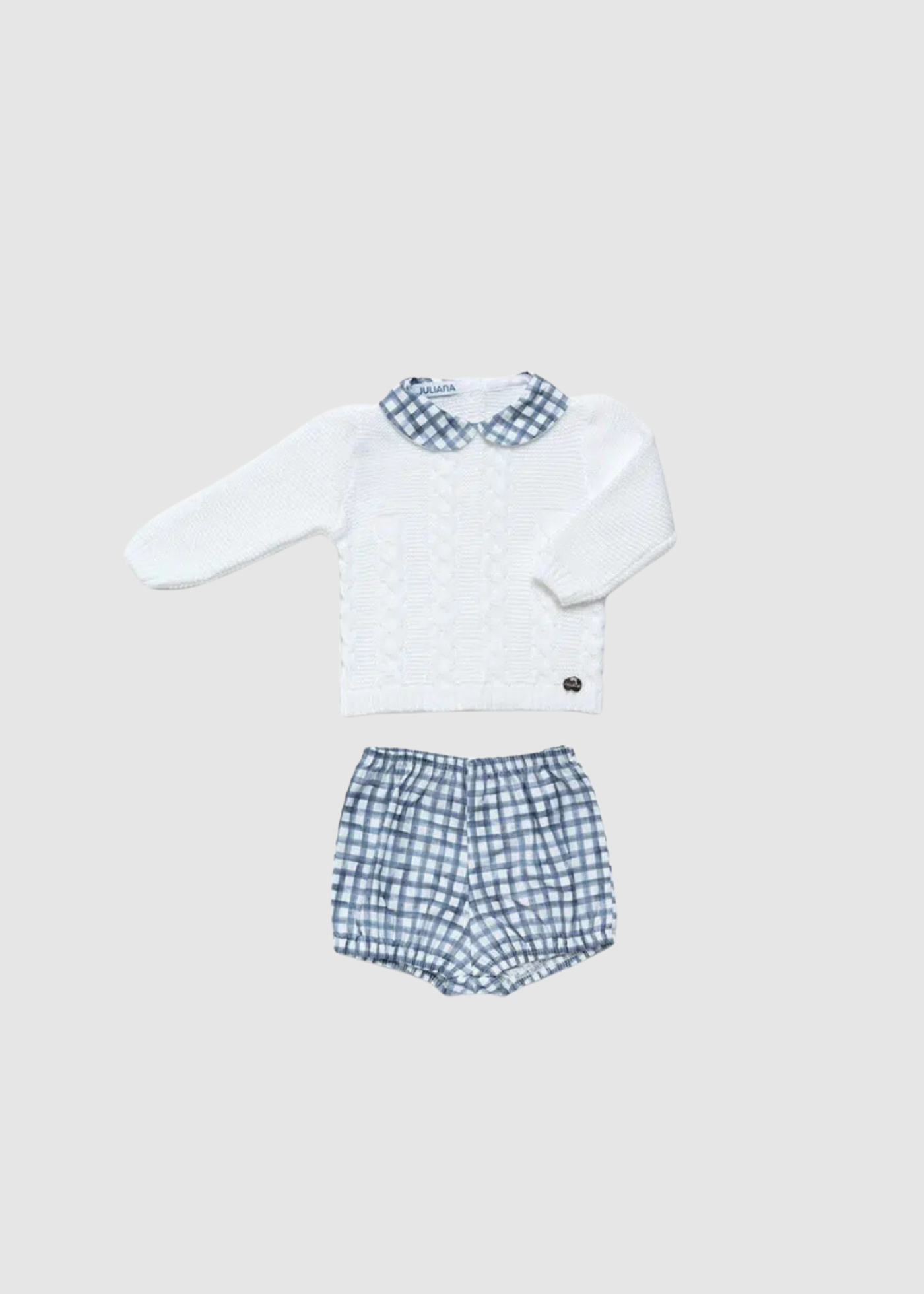 Conjunto pantalón cuadritos trenzas