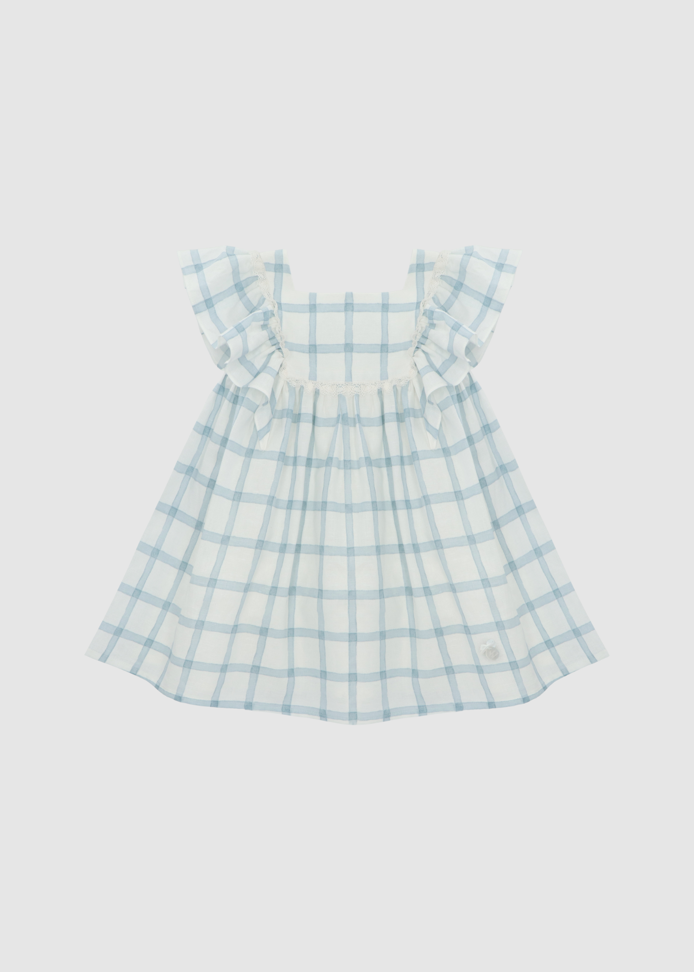 Vestido Azul Empolvado