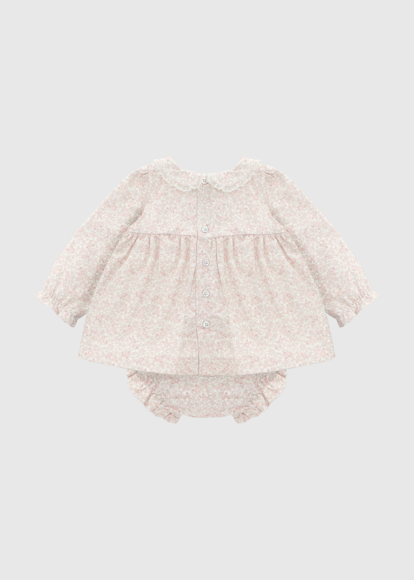 Conjunto Vestido Flores Rositas