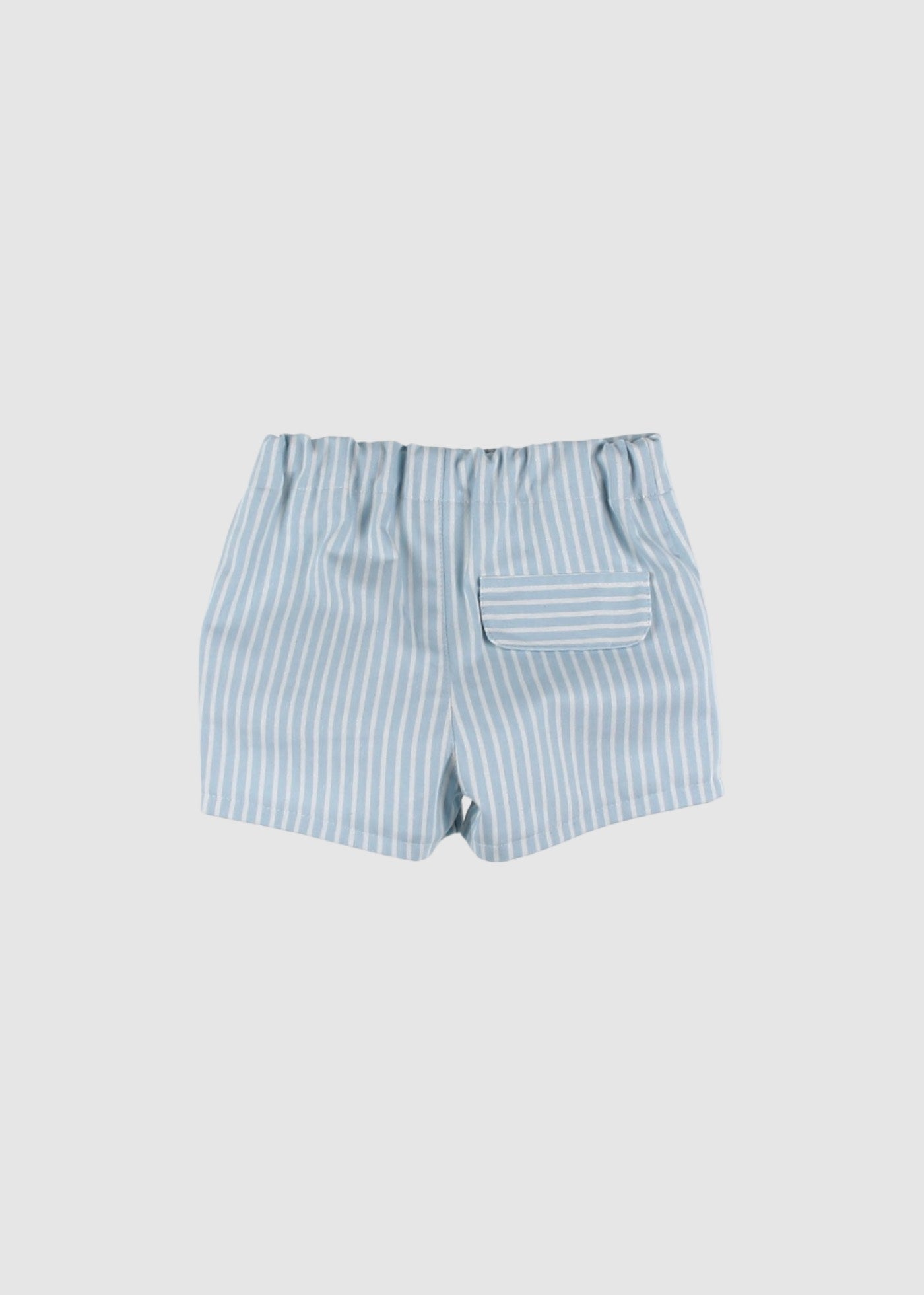 Pantalón Corto de Rayas con Bolsillos