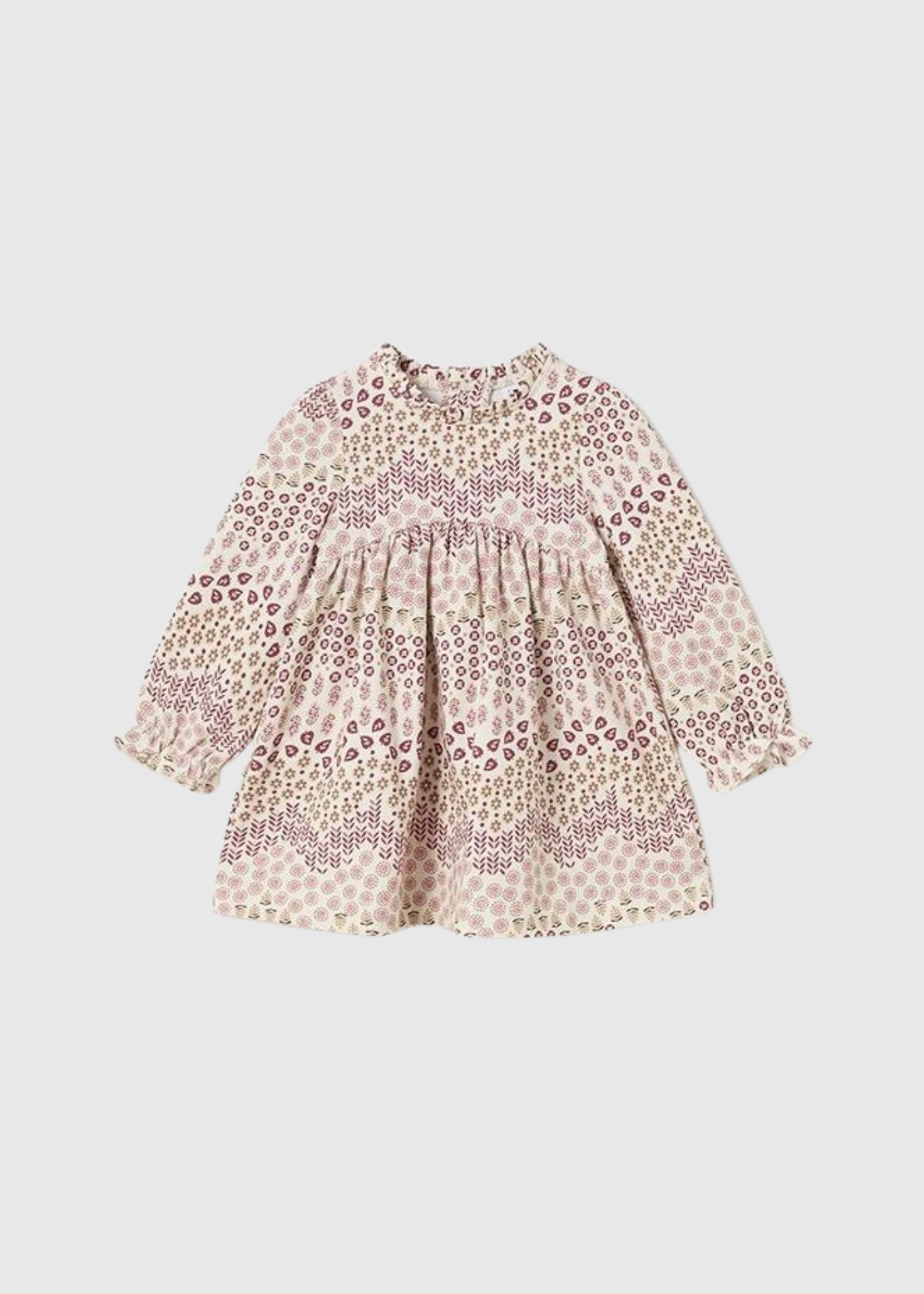 Vestido estampado hojas
