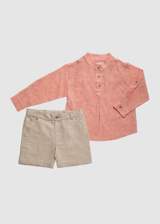 Conjunto Camisa Niño Lino