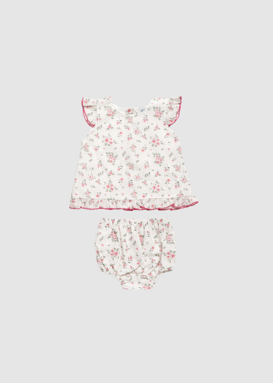 Conjunto Tela Florecitas