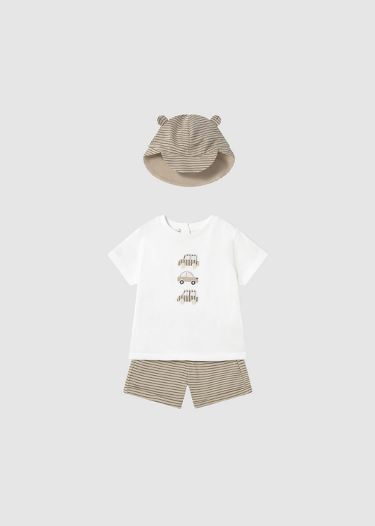 Conjunto Punto con gorro Lienzo