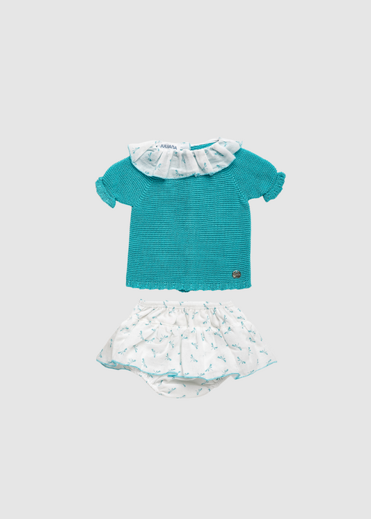 Conjunto Braga Falda Libelulas