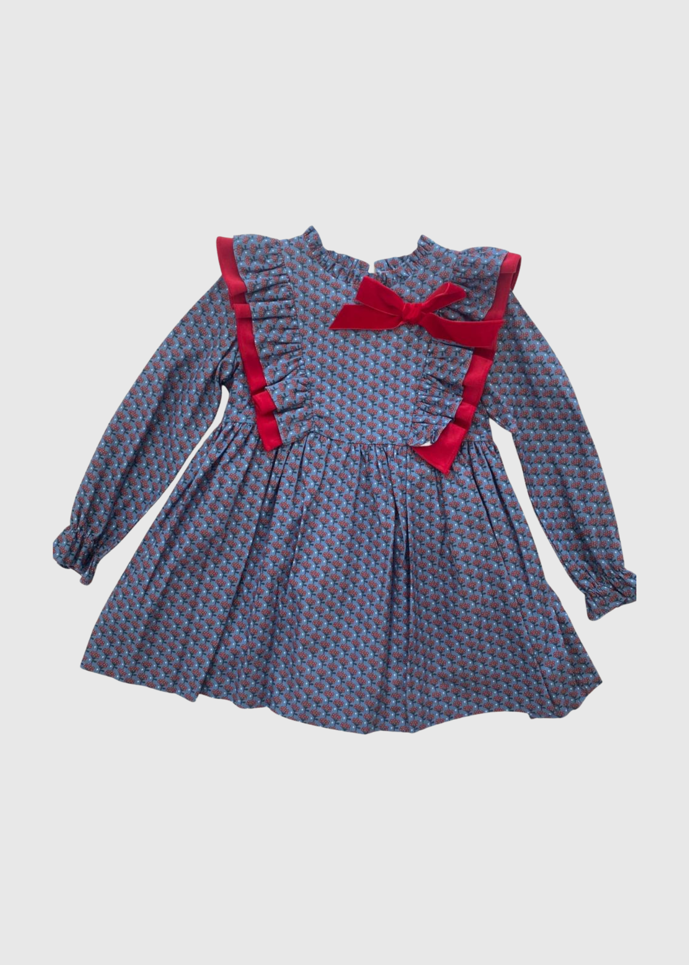 Vestido Flores Rojas