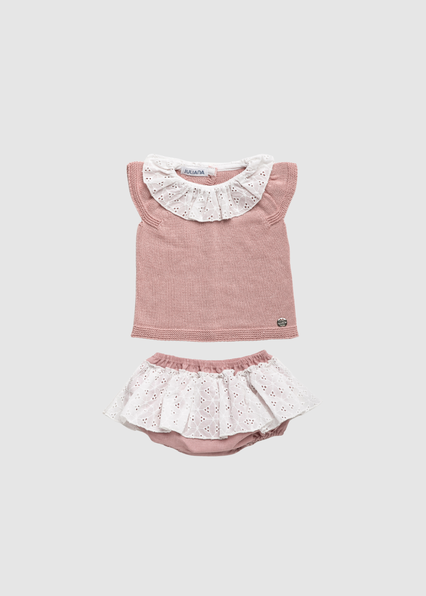 Conjunto Braga Falda Encaje