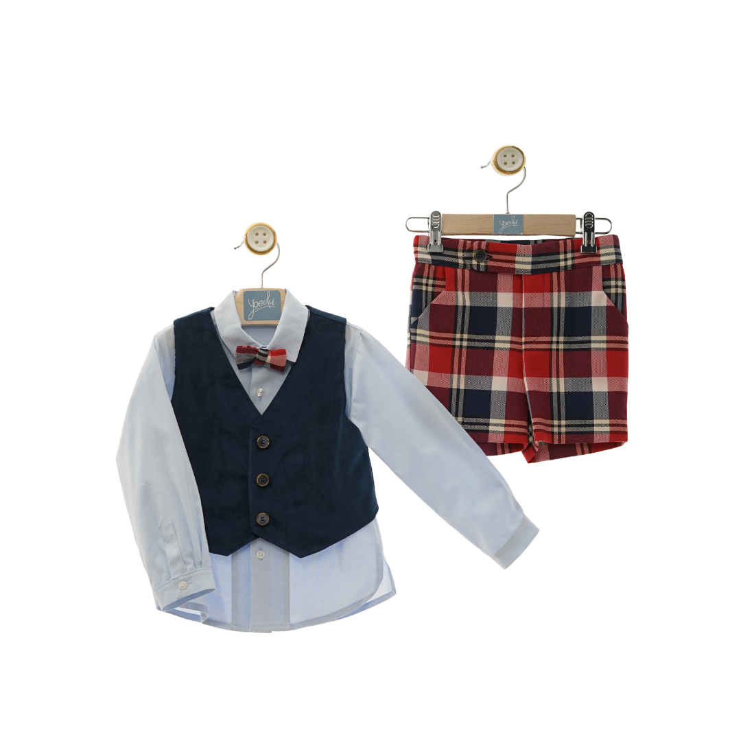 Traje niño pantalón bermuda
