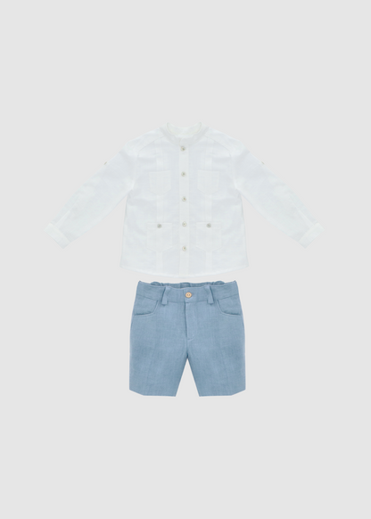 Conjunto Bermuda y Camisa Azulejo bebe