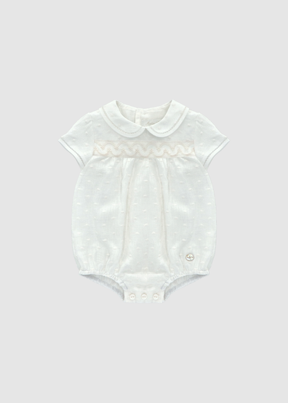 Pelele con cuello Blanco Roto