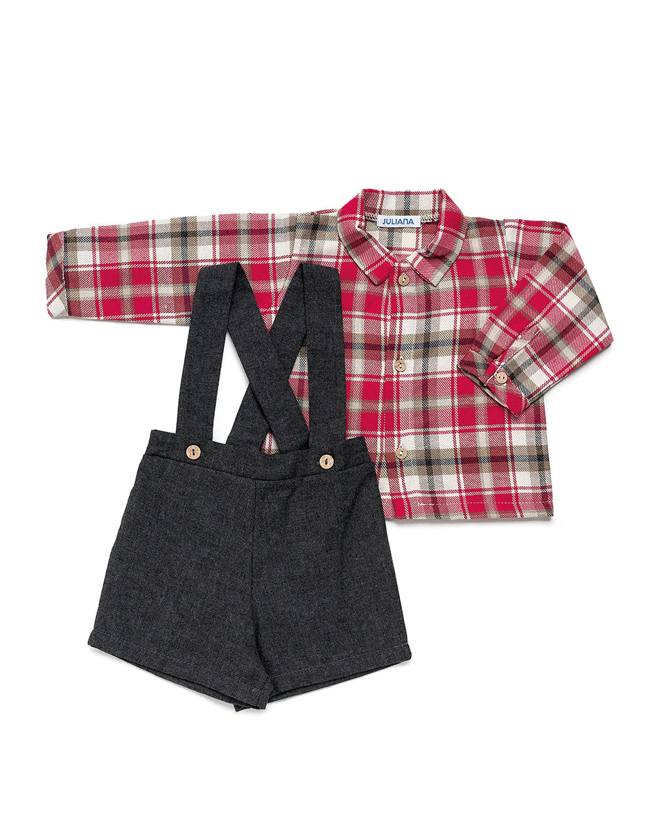 Conjunto tirantes niño pantalon