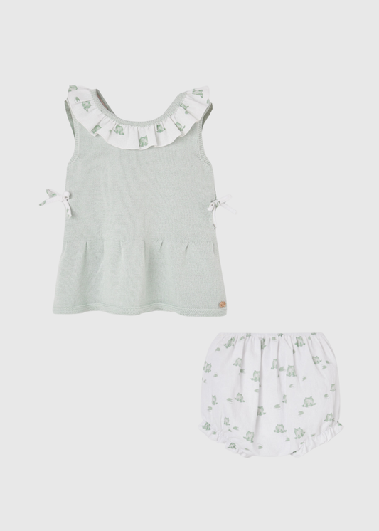 Conjunto Verde Menta Bebé