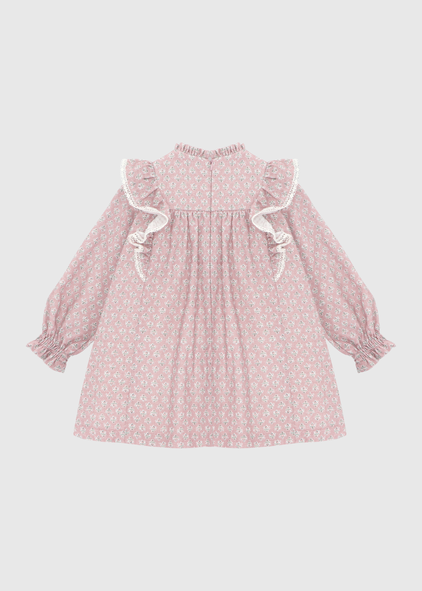 Vestido de Algodón Con Estampado Fantasia