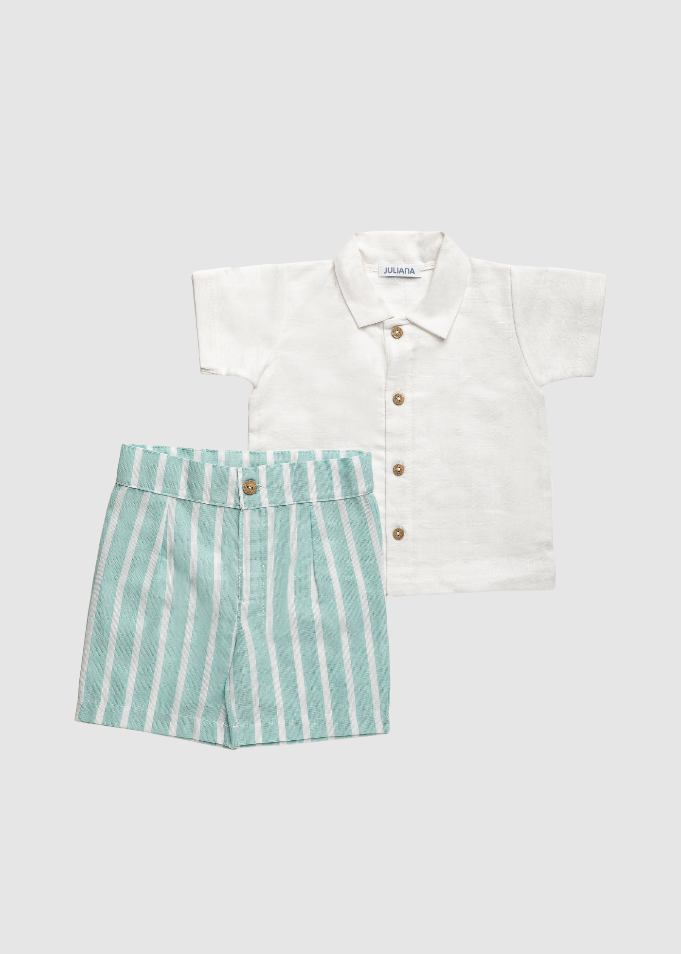 Conjunto Camisa Niño Pantalon Rayado