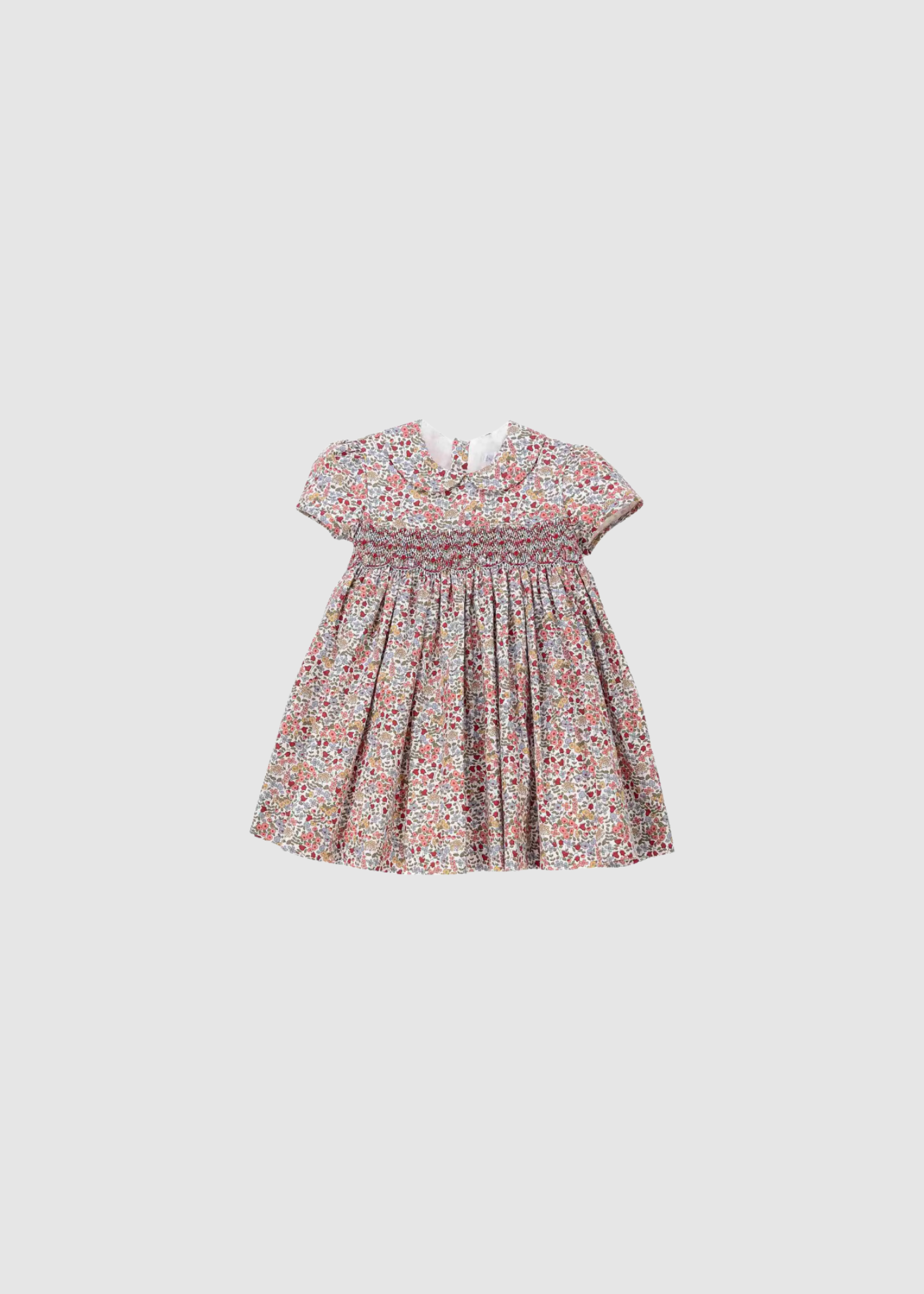 Vestido cerezo bordado a mano niña
