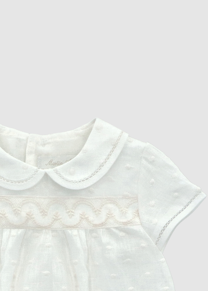 Pelele con cuello Blanco Roto