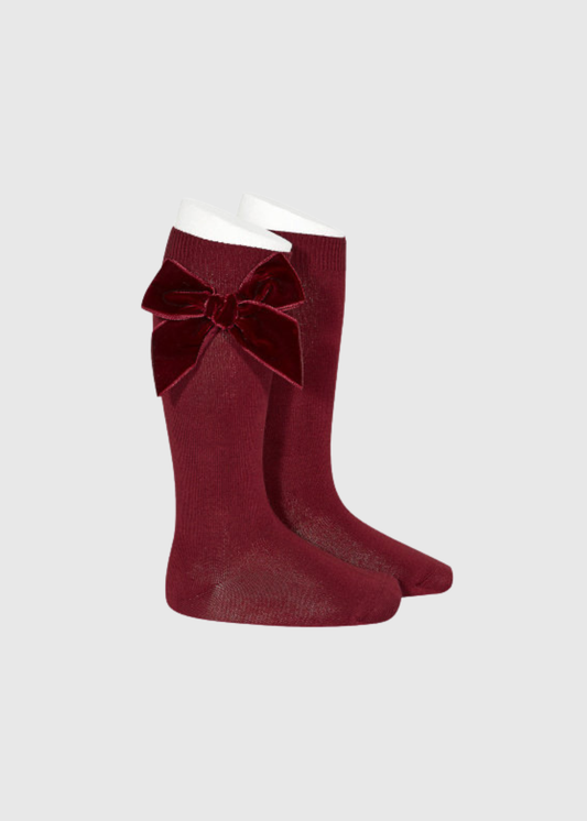 Calcetines Altos Granate