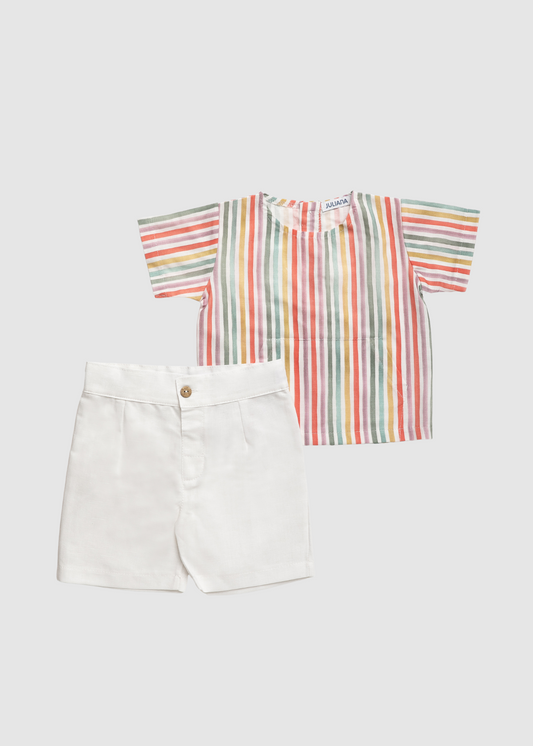 Conjunto Camisa Niño Bolsillo Canguro
