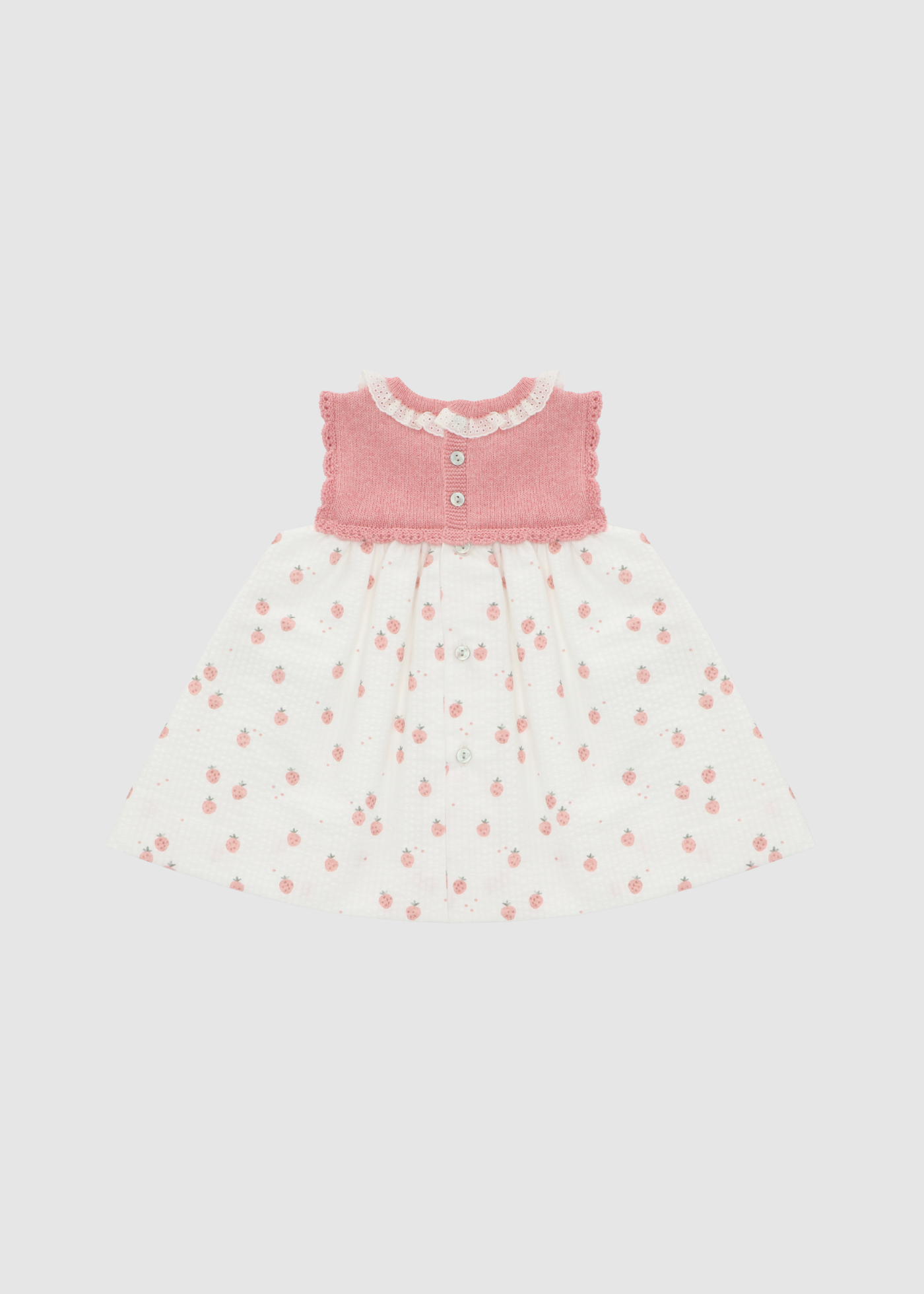 Vestido Combinado De Punto Con Estampado
