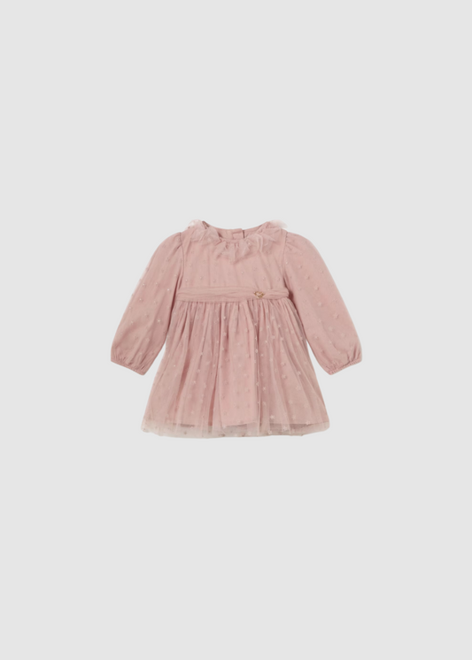 Vestido tul con flores