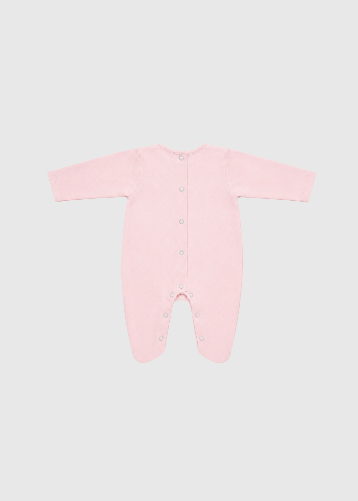 Pelele interlock rosa empolvado