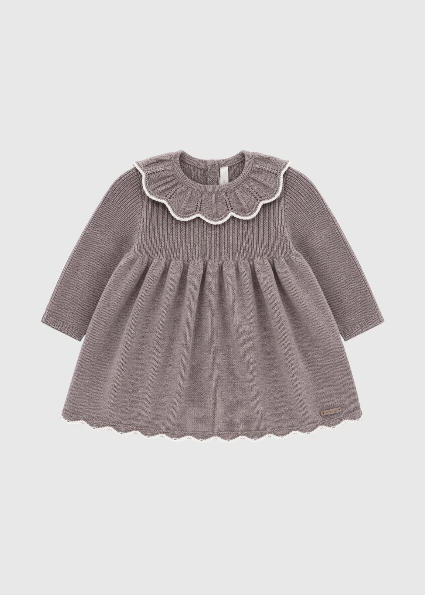 Vestido Clásico de Punto (taupe)