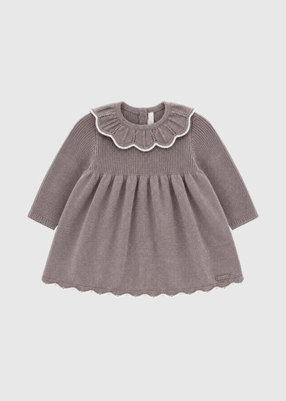 Vestido Clásico de Punto (taupe)