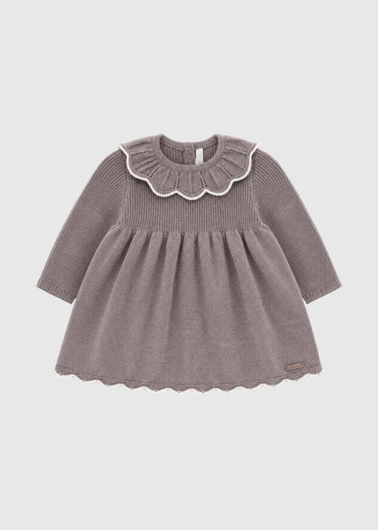 Vestido Clásico de Punto (taupe)