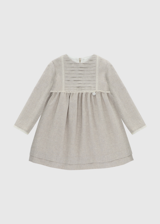 Vestido Lino "Plisado de Princesa"