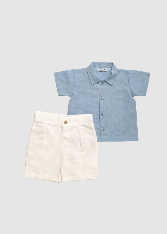 Conjunto Camisa Niño Lino
