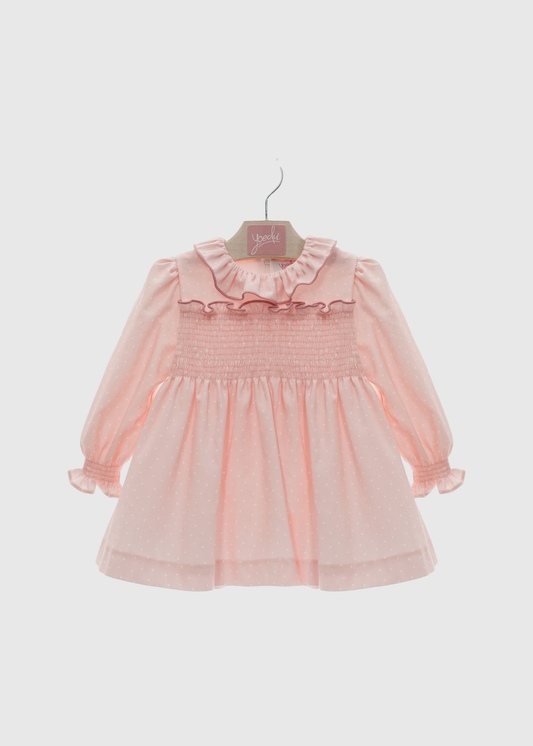 Vestido Rosa Chicle Dot