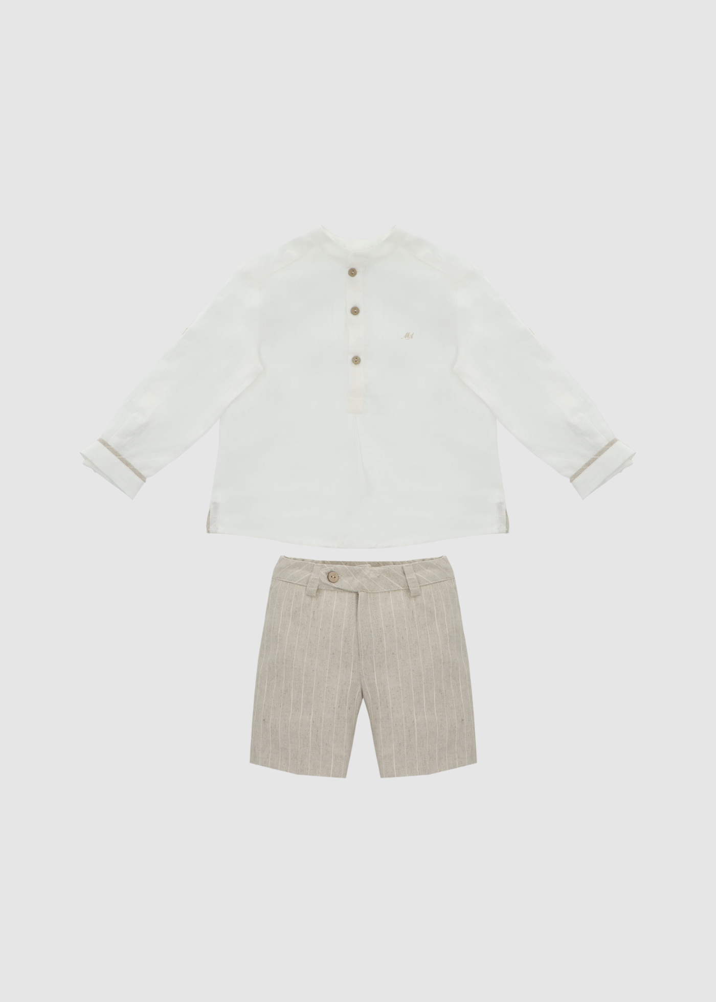 Conjunto Camisa De Lino Y Pantalón Arena