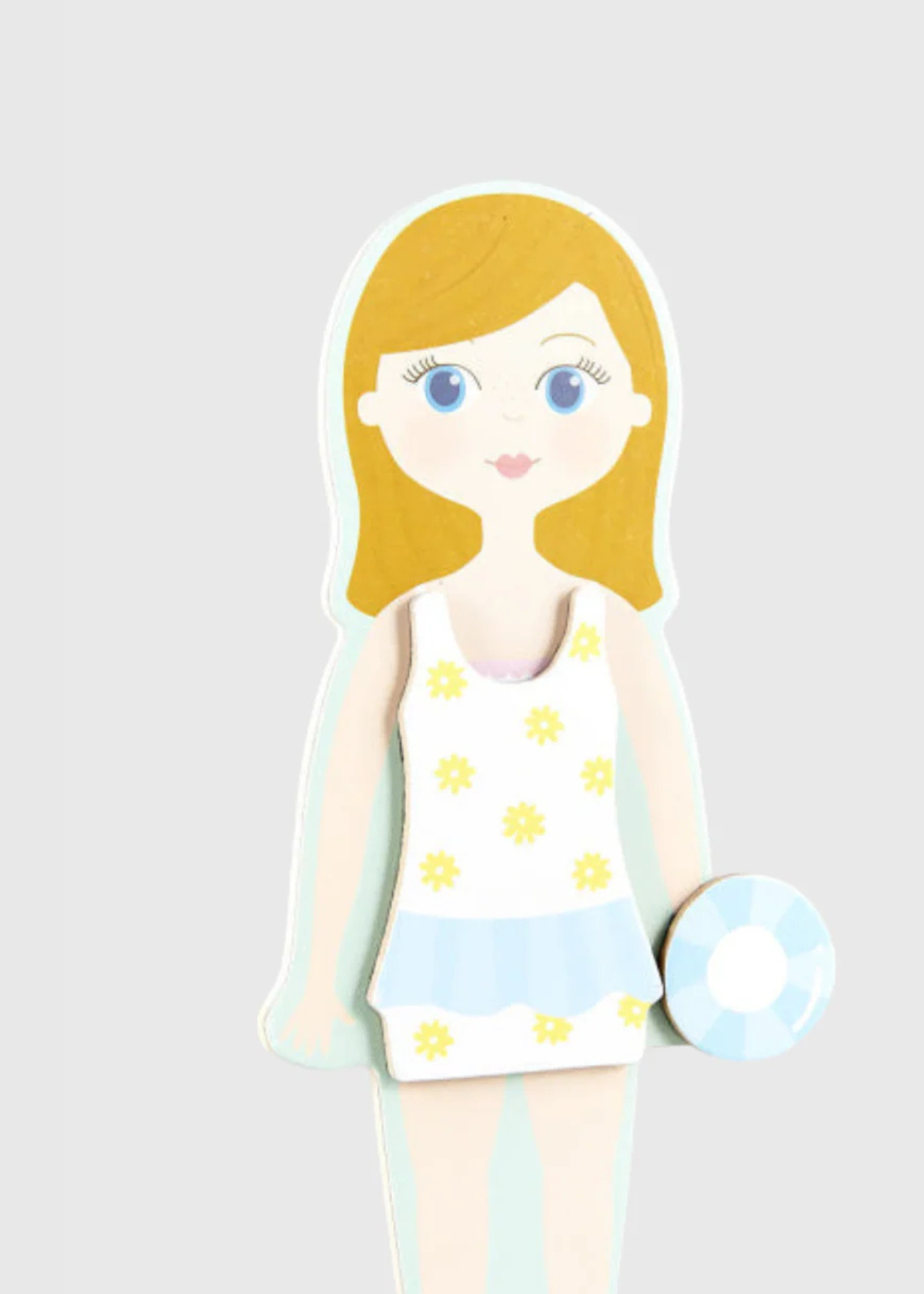 Muñeca de Madera Elsie - Atuendos Magnéticos