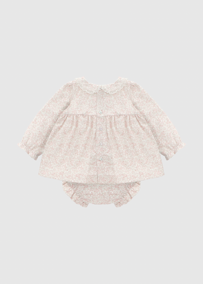 Conjunto Vestido Flores Rositas