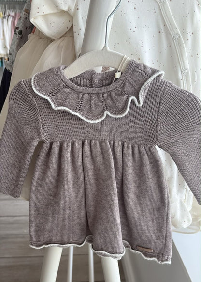 Vestido Clásico de Punto (taupe)