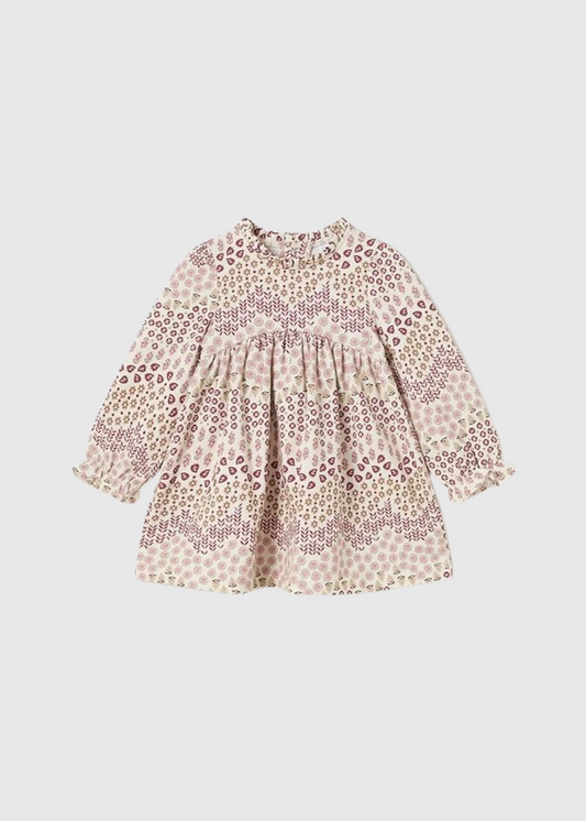 Vestido estampado hojas