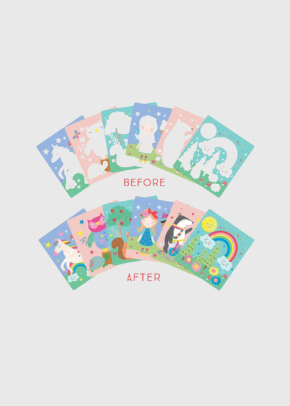 Libreta MÃ¡gica Reutilizable Pinta Con Agua, Hadas y ArcoÃ­ris
