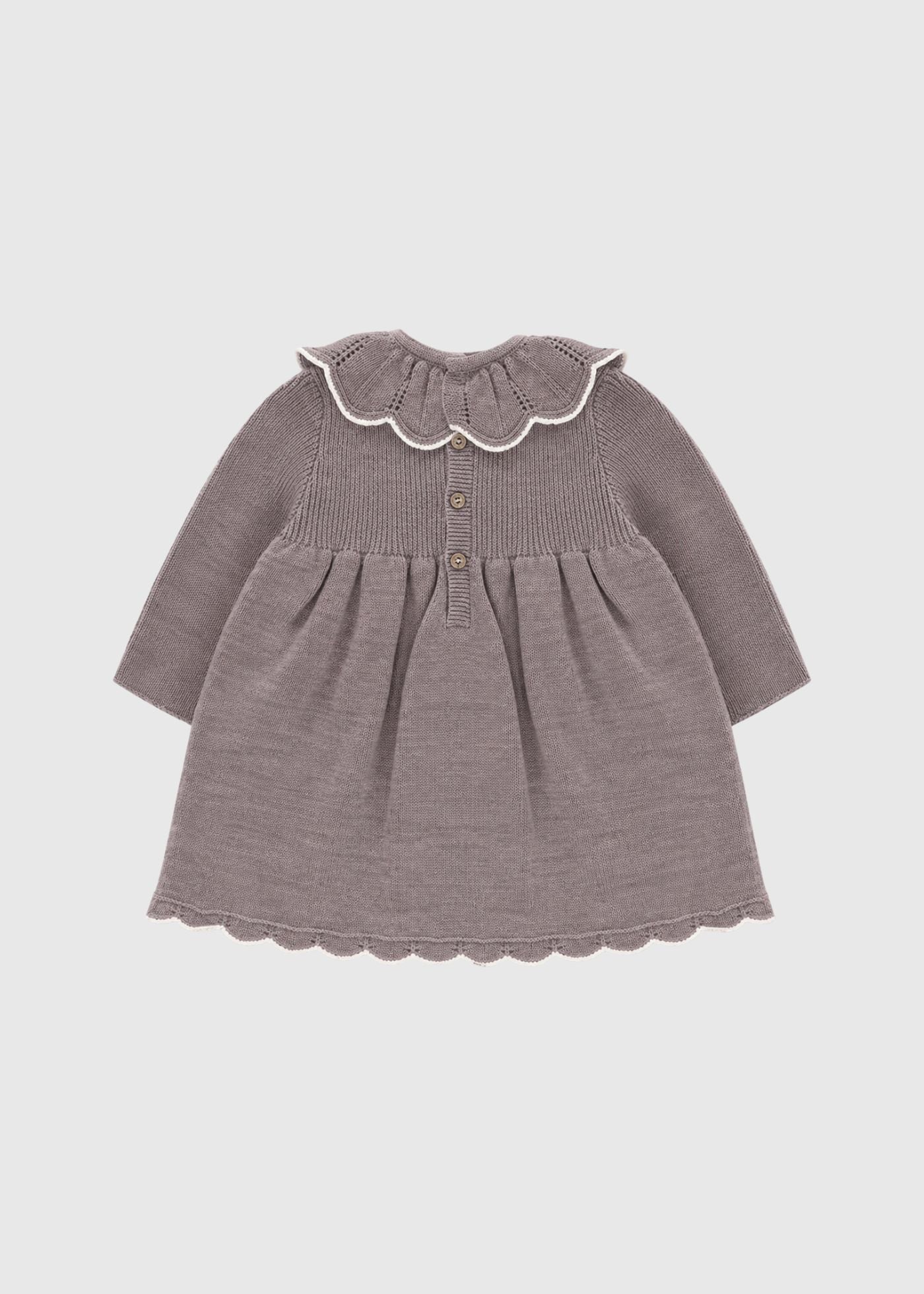 Vestido Clásico de Punto (taupe)