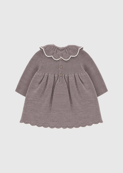 Vestido Clásico de Punto (taupe)