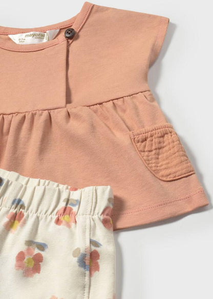 Conjunto Short estampado 2 piezas Peach